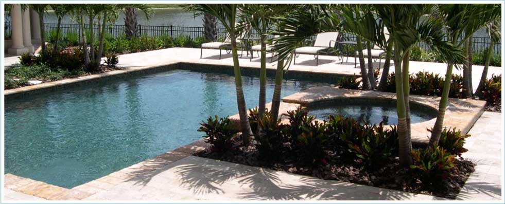Landscaped pools in Sarasota